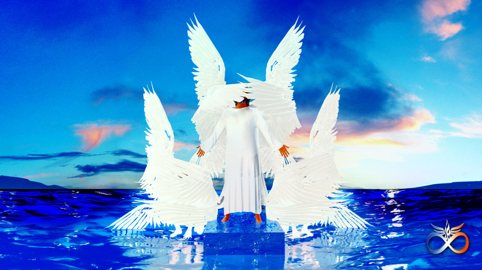 Painting by Christopher Stapleton called, "The Seraphim & The Savior."