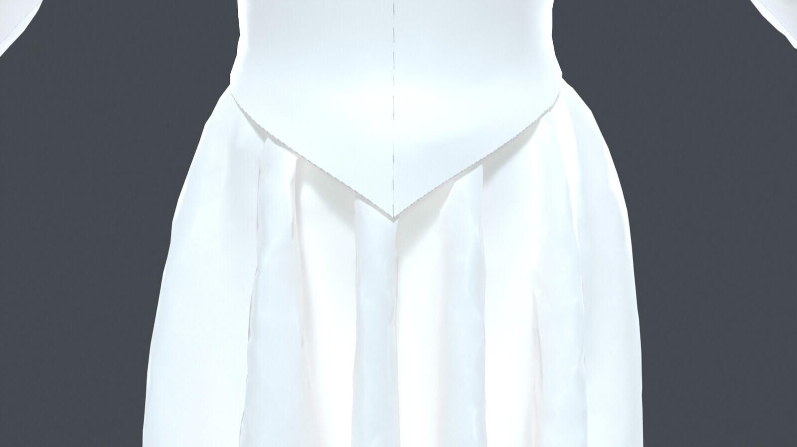 Ministering Angel Outfit Front Closeup - 3D Design and Rendering by Christopher Stapleton